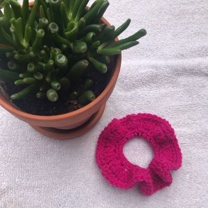 Pink scrunchie